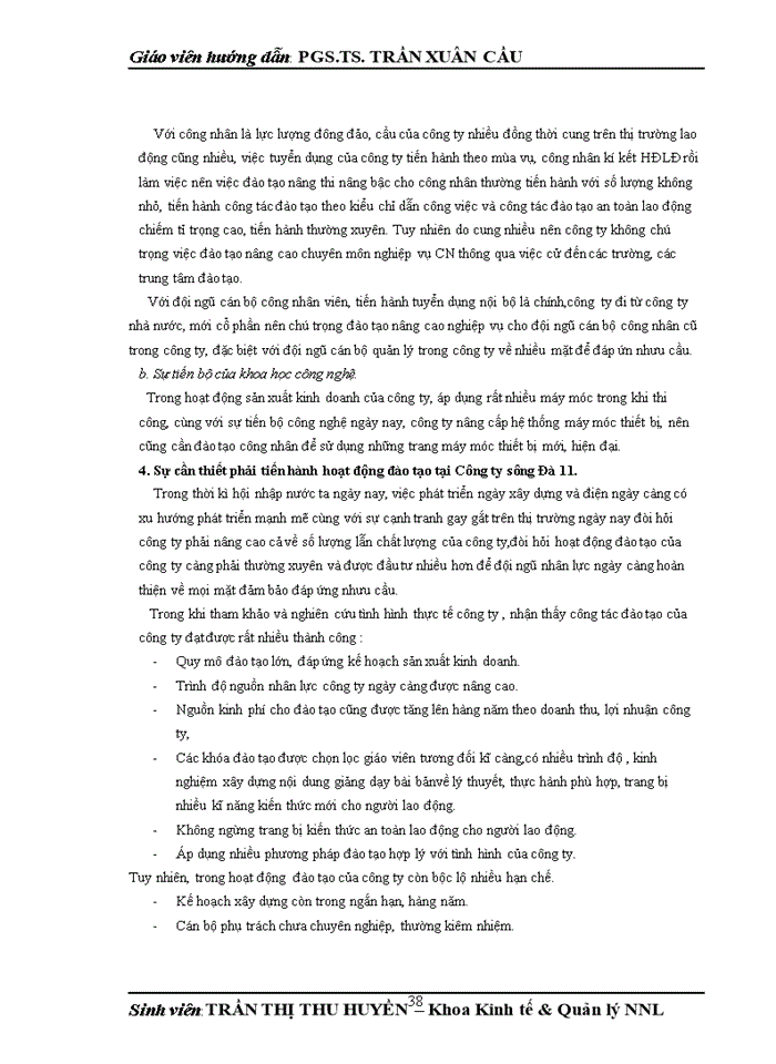 image for page Hoàn thiện Công tác đào tạo và phát triển nguồn nhân lực tại Công ty Cổ phần sông Đà 11