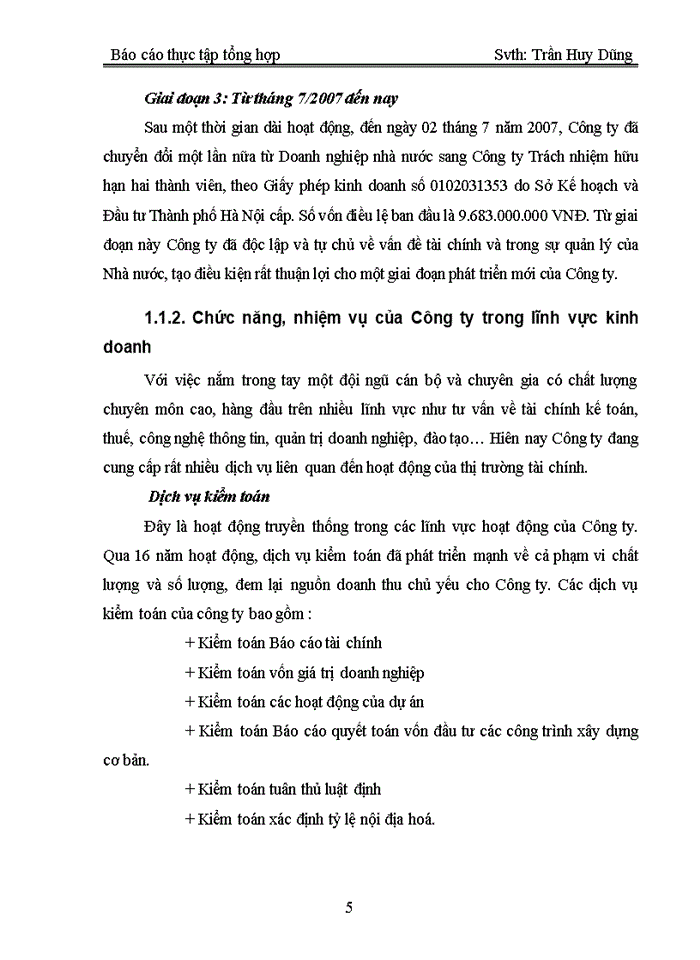 image for page Báo cáo Tại Công ty dịch vụ tư vấn tài chính Kế toán và Kiểm toán