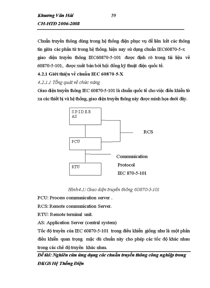 image for page Nghiên cứu ứng dụng các chuẩn truyền thông Công nghiệp trong ĐKGS Hệ Thống Điện