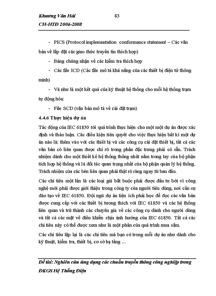 image for page Nghiên cứu ứng dụng các chuẩn truyền thông Công nghiệp trong ĐKGS Hệ Thống Điện