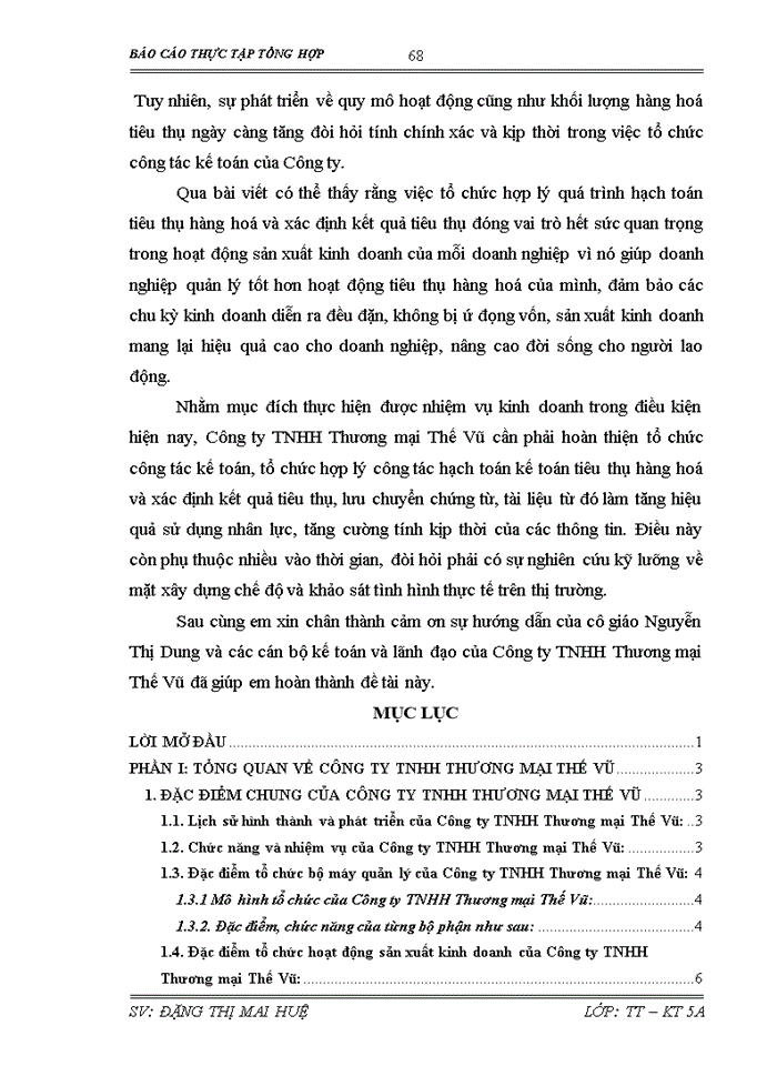 image for page Hoàn thiện công tác Kế toán tiêu thụ Hàng hóa và xác định kết quả tiêu thụ tại Công ty Trách nhiệm Hữu hạn Thương mại Thế Vũ