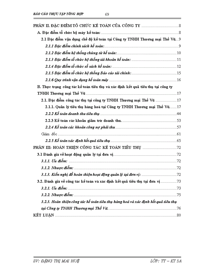 image for page Hoàn thiện công tác Kế toán tiêu thụ Hàng hóa và xác định kết quả tiêu thụ tại Công ty Trách nhiệm Hữu hạn Thương mại Thế Vũ