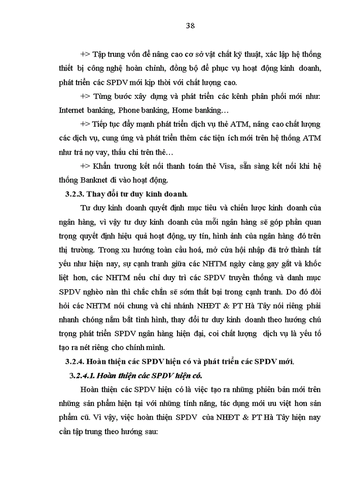 image for page Giải pháp phát triển sản phẩm dịch vụ tại Ngân hàng đầu tư và Phát triển Hà Tây