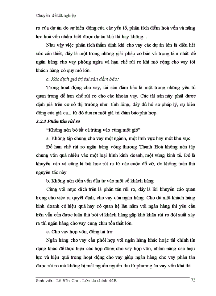 image for page Giải pháp hạn chế rủi ro trong hoạt động cho vay của Ngân hàng công thương thanh hoá