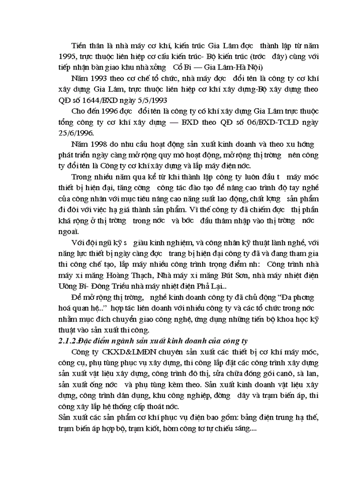 image for page Phân tích tình hình tài chính của Công ty Cơ khí Xây dựng và Lắp máy Điện nước