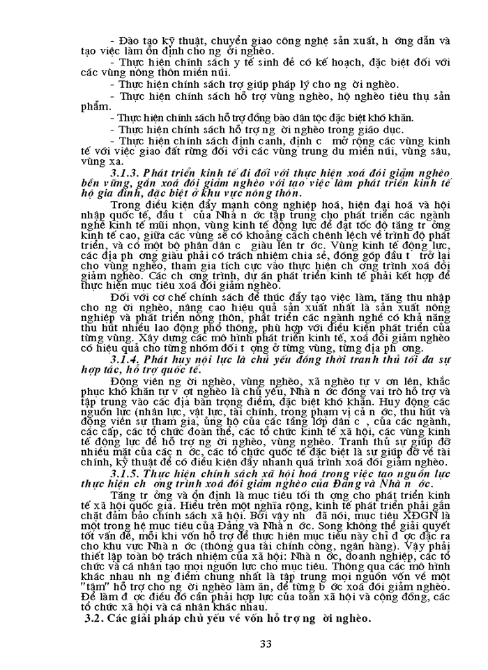 image for page Tạo lập và sử dụng vốn cho người nghèo thực trạng - Giải pháp