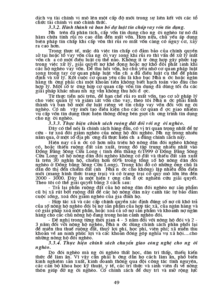 image for page Tạo lập và sử dụng vốn cho người nghèo thực trạng - Giải pháp