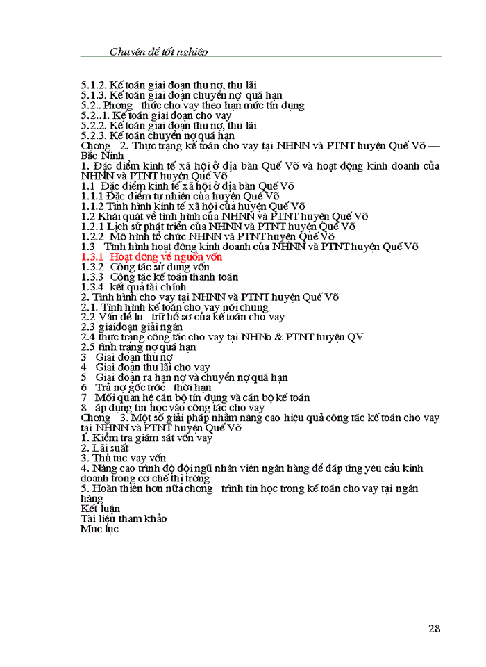 image for page Một số Giải pháp nhằm nâng cao hiệu quả công tác Kế toán cho vay tại Ngân hàng Nông nghiệp và Phát triển Nông thôn huyện Quế Võ