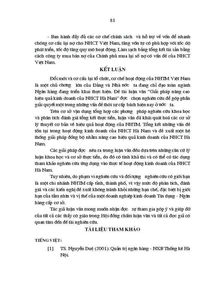 image for page THS Giải pháp nâng cao hiệu quả Kinh doanh của Ngân hàng Công thương Hà Nam