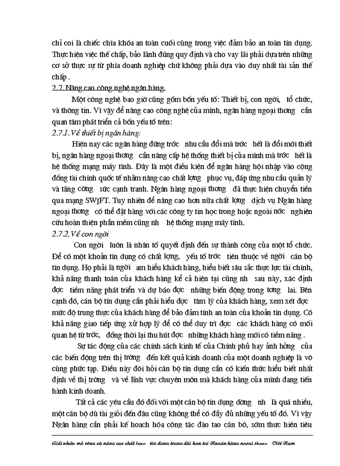 image for page Giải pháp nhằm nâng cao chất lượng tín dụng trung dài hạn tại Ngân hàng Ngoại thương Việt Nam