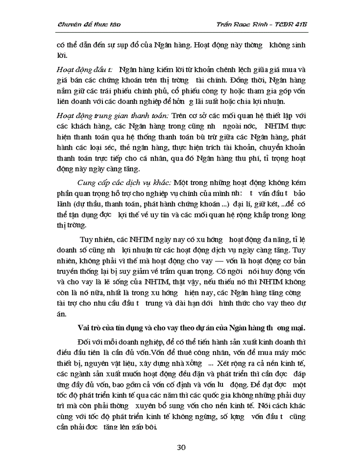 image for page Thẩm định dự án đầu tư của Ngân hàng Thương mại