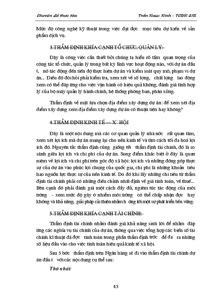 image for page Thẩm định dự án đầu tư của Ngân hàng Thương mại