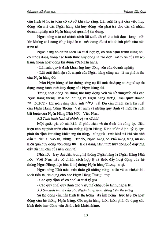 image for page Giải pháp nâng cao nghiệp vụ hoạt động huy động vốn tại Ngân hàng Công Thương Tỉnh Hà Tây