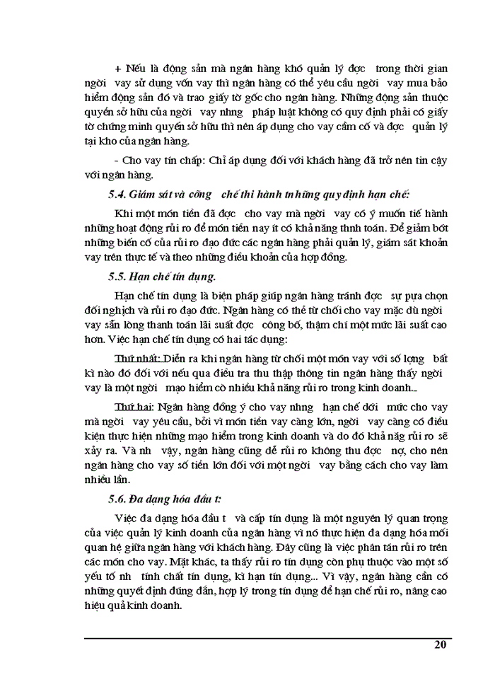 image for page Thực trạng tín dụng và rủi ro tín dụng tại Ngân hàng Nông nghiệp và Phát triển Nông thôn Hà Nội