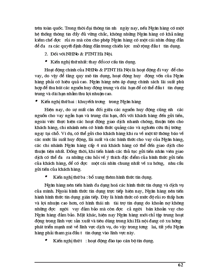 image for page Thực trạng tín dụng và rủi ro tín dụng tại Ngân hàng Nông nghiệp và Phát triển Nông thôn Hà Nội