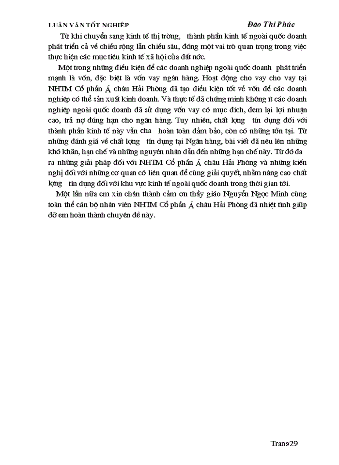 image for page Giải pháp nâng cao chất lượng tín dụng đối với thành phần kinh tế ngoài quốc doanh