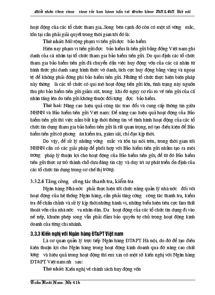 image for page Giải pháp tăng cường công tác huy động vốn tại Ngân hàng Đầu tư và Phát triển thành phố Hà Nội