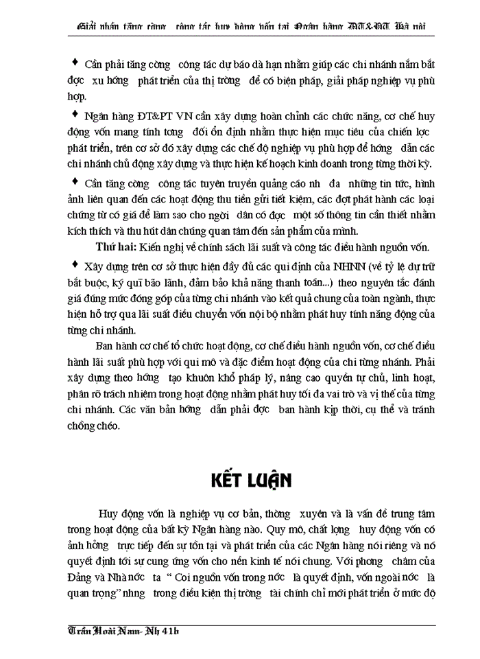 image for page Giải pháp tăng cường công tác huy động vốn tại Ngân hàng Đầu tư và Phát triển thành phố Hà Nội