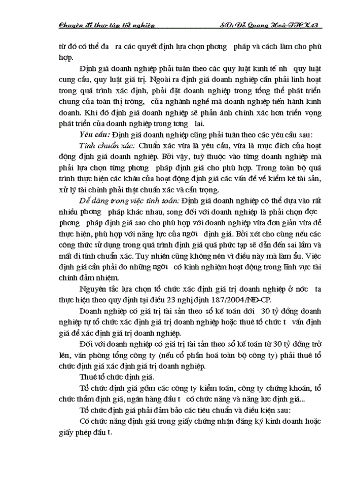 image for page Thực trạng tư vấn xác định giá trị Doanh nghiệp tại Công ty Chứng khoán Mê Kông