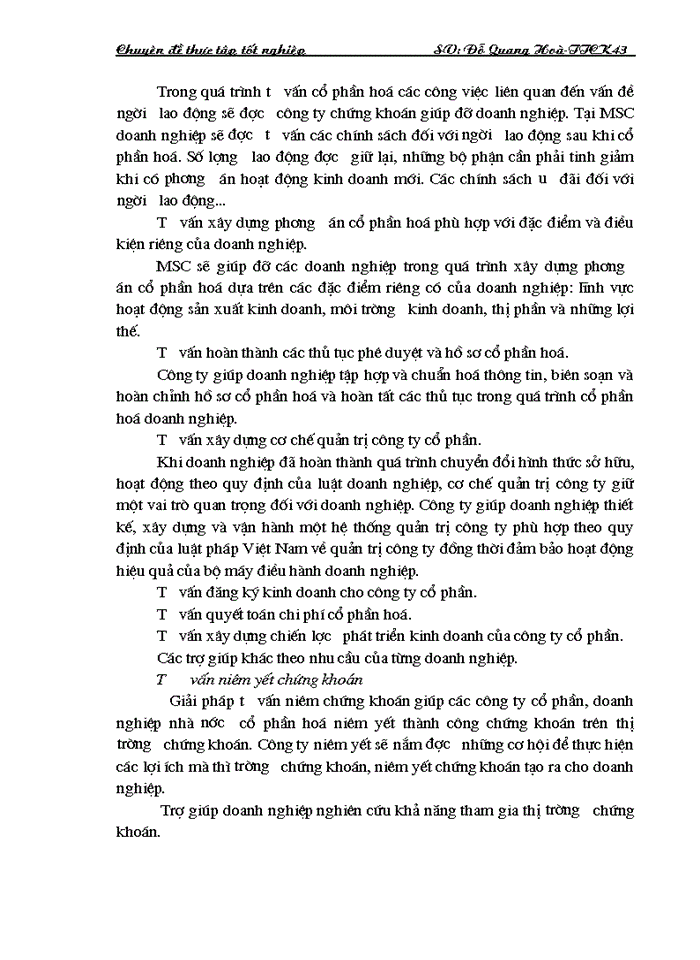 image for page Thực trạng tư vấn xác định giá trị Doanh nghiệp tại Công ty Chứng khoán Mê Kông