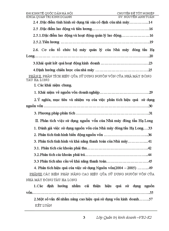 image for page Phân tích tính hiệu quả sử dụng vốn và biện pháp nâng cao hiệu quả sử dụng vốn của Nhà máy đóng tầu Hạ Long