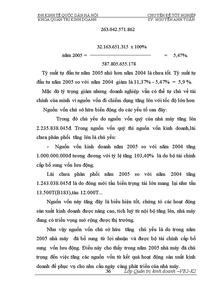 image for page Phân tích tính hiệu quả sử dụng vốn và biện pháp nâng cao hiệu quả sử dụng vốn của Nhà máy đóng tầu Hạ Long