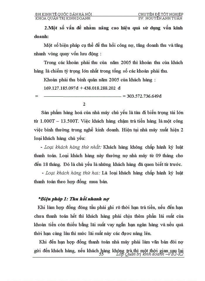 image for page Phân tích tính hiệu quả sử dụng vốn và biện pháp nâng cao hiệu quả sử dụng vốn của Nhà máy đóng tầu Hạ Long