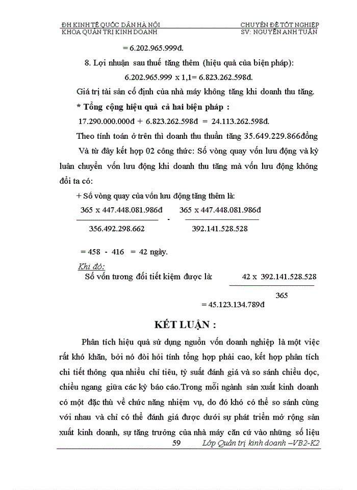 image for page Phân tích tính hiệu quả sử dụng vốn và biện pháp nâng cao hiệu quả sử dụng vốn của Nhà máy đóng tầu Hạ Long