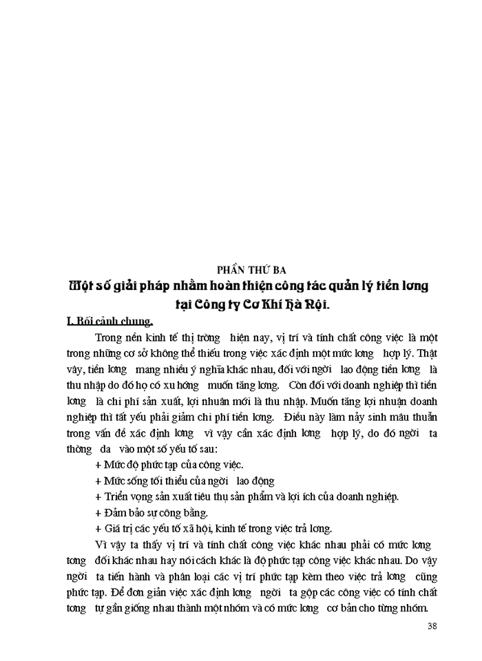 image for page Một số biện pháp nhằm tăng cường công tác quản lý tiền lương tại Công ty Cơ Khí Hà Nội