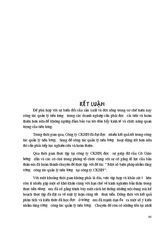 image for page Một số biện pháp nhằm tăng cường công tác quản lý tiền lương tại Công ty Cơ Khí Hà Nội