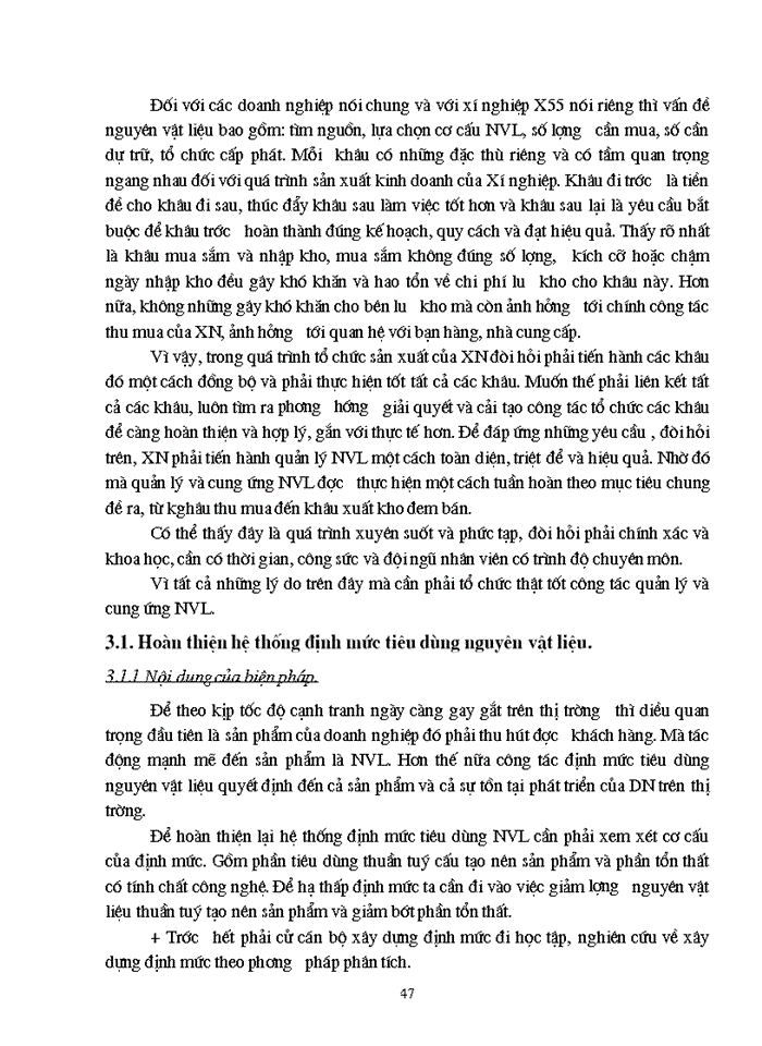 image for page Hoàn thiện công tác quản lý và cung ứng Nguyên vật liệu tại Xí nghiệp sản xuất đồ dùng học cụ huấn luyện X55