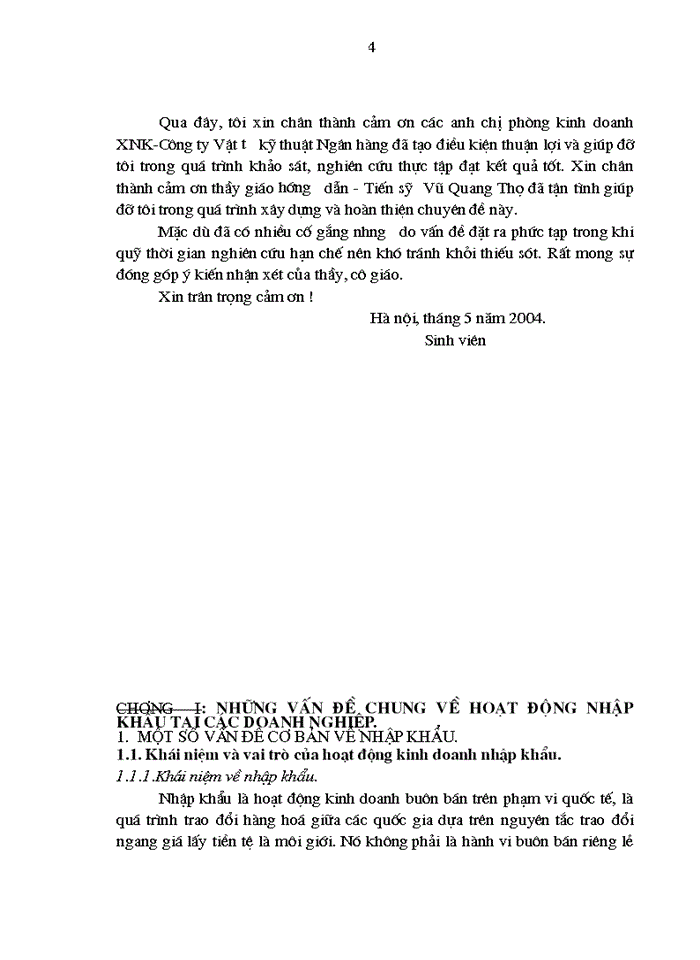 Một số Giải pháp nhằm nâng cao hiệu quả Kinh doanh trong hoạt động Nhập khẩu tại Công ty Vật tư kỹ thuật Ngân hàng