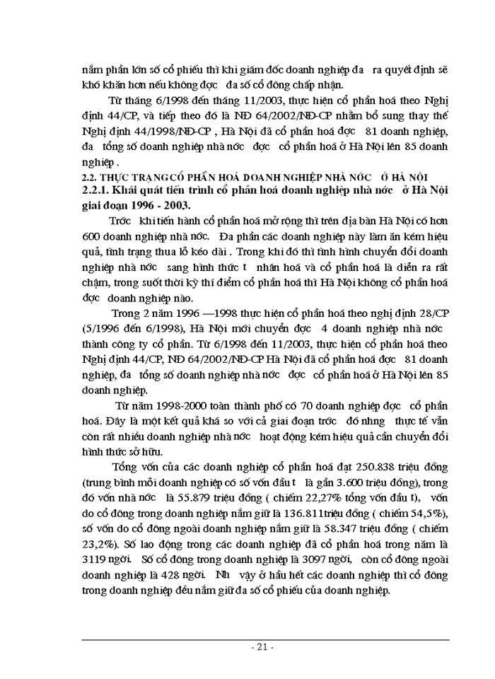 image for page Cổ phần hóa doanh nghiệp nhà nước trên địa bàn Hà Nội