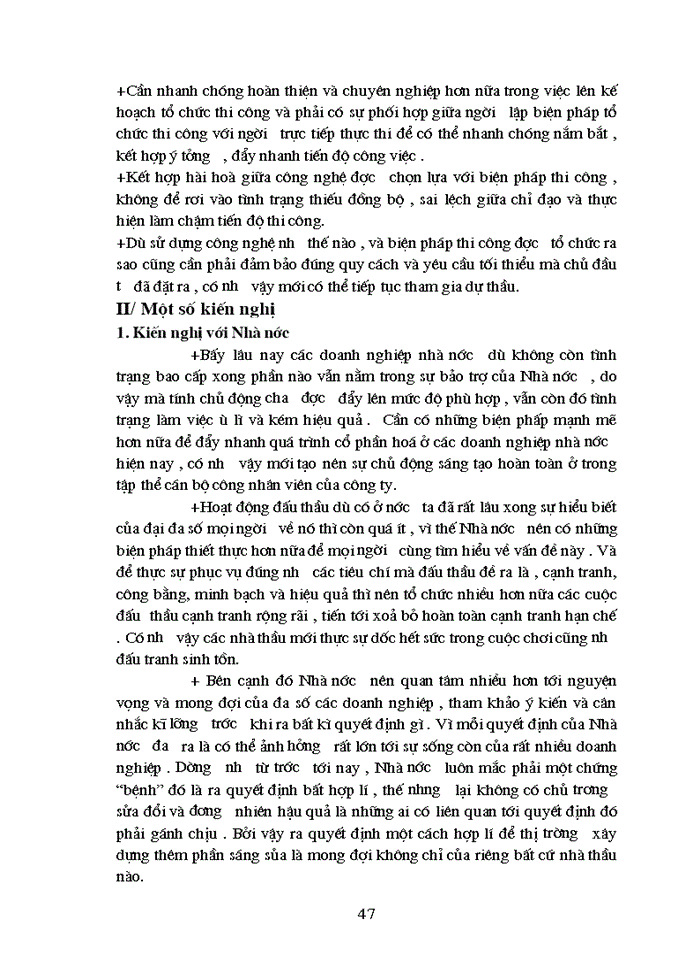 image for page Thực trạng và Giải pháp nhằm nâng cao sức cạnh tranh trong đấu thầu ở Công ty Xây dựng công trình giao thông 873