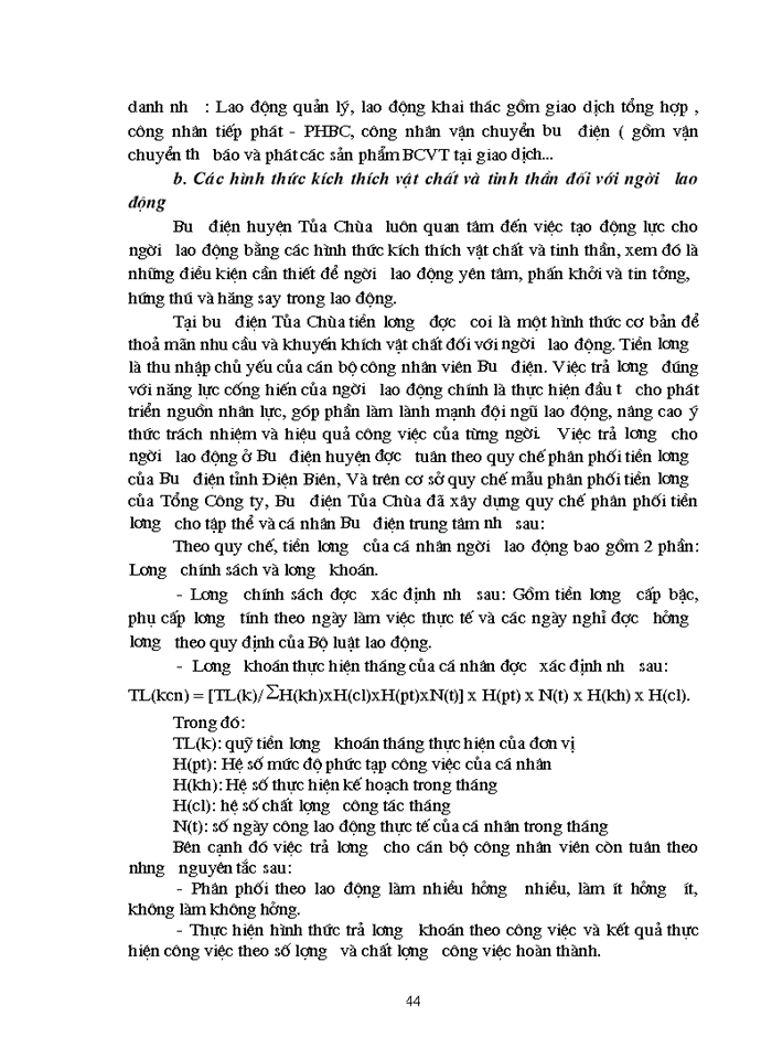 image for page Các biện pháp hoàn thiện công tác tổ chức lao động tại Bưu Điện huyện Tủa chùa