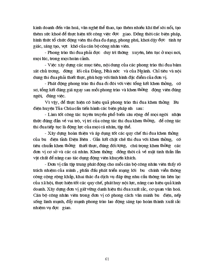 image for page Các biện pháp hoàn thiện công tác tổ chức lao động tại Bưu Điện huyện Tủa chùa