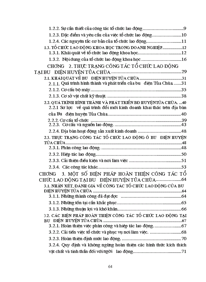 image for page Các biện pháp hoàn thiện công tác tổ chức lao động tại Bưu Điện huyện Tủa chùa