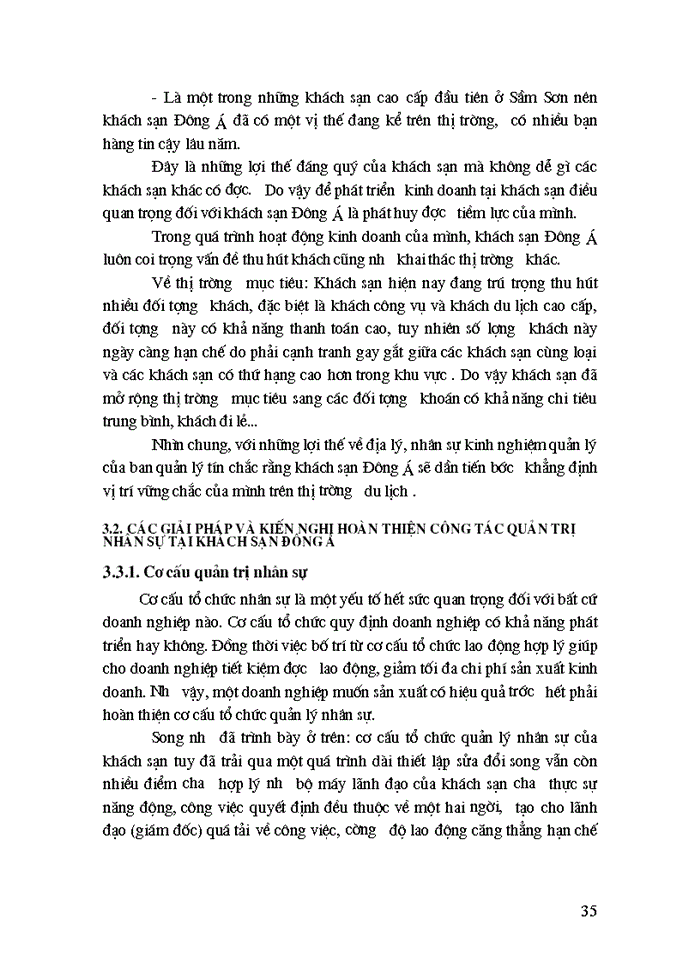 image for page Quản trị nhân sự tại khách sạn Đông Á thực trạng và Giải pháp