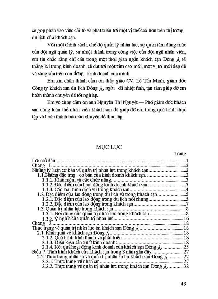 image for page Quản trị nhân sự tại khách sạn Đông Á thực trạng và Giải pháp