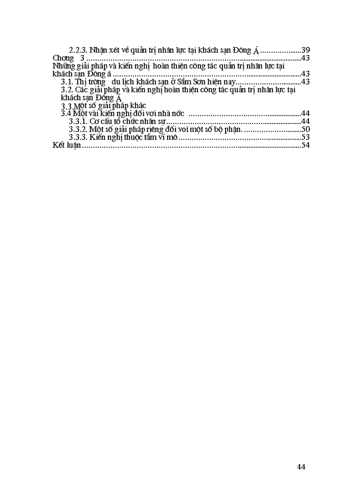 image for page Quản trị nhân sự tại khách sạn Đông Á thực trạng và Giải pháp