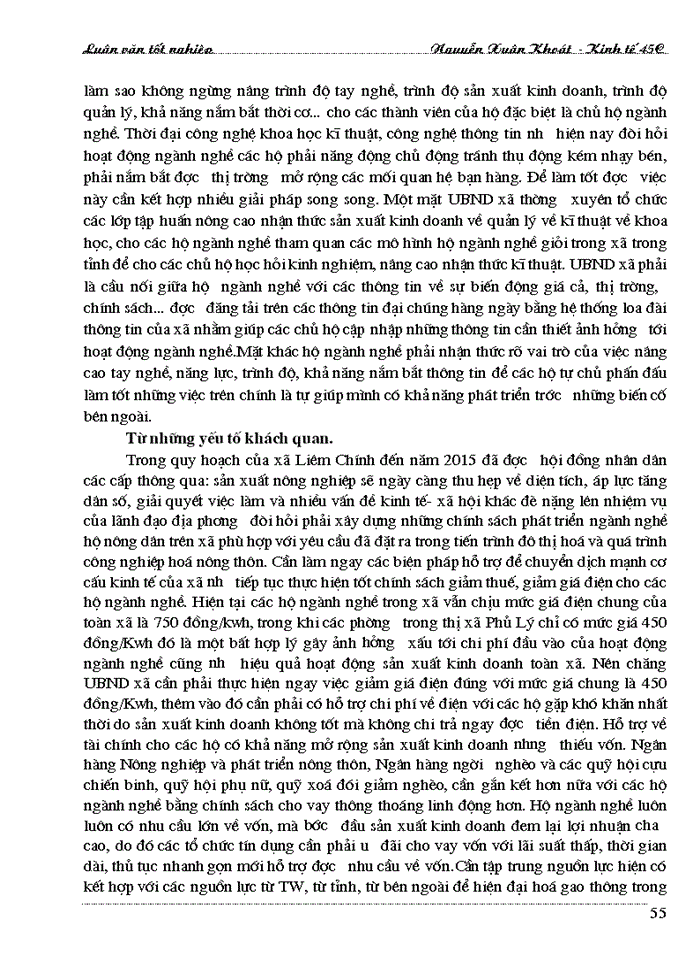 image for page Một số Giải pháp cho sự phát triển của các ngành nghề trong hộ nông dân trên địa bàn xã Liêm Chính- Thị xã Phủ Lý-tỉnh Hà Nam trong thời gian ba năm qua 2001- 2003