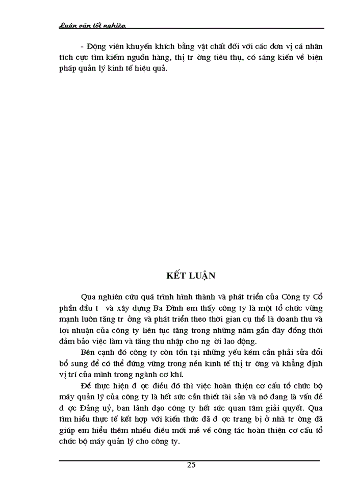image for page Thực trạng và Một số Giải pháp hoàn thiện bộ máy tổ chức của Công ty cổ phần đầu tư và Xây dựng Ba Đình