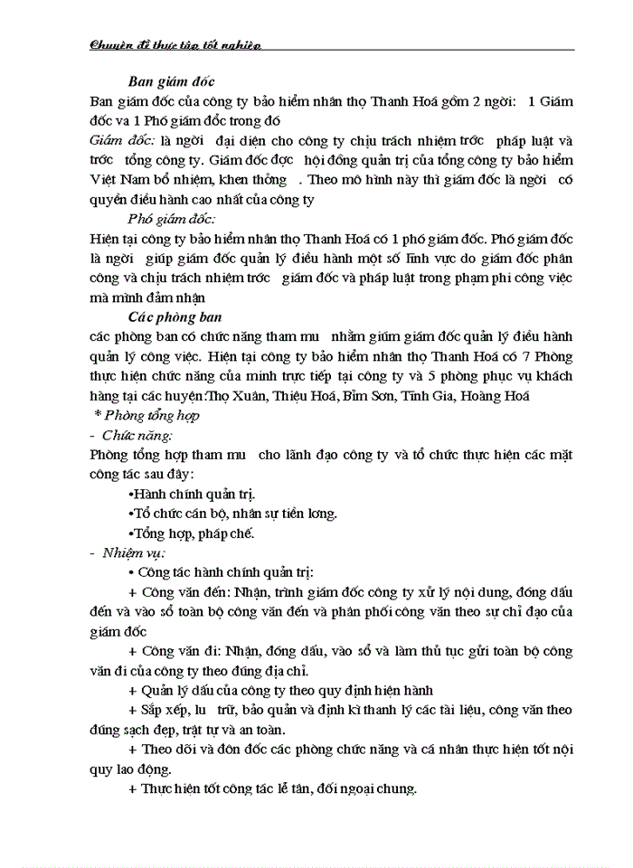 image for page Nâng cao năng lực hoạt động của bộ máy quản lý ở Công ty Bảo hiểm nhân thọ Thanh Hoá