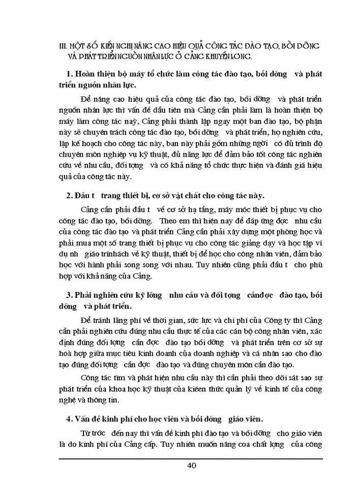 image for page Công tác đào tạo bồi dưỡng và phát triển nguồn nhân lực ở cảng Khuyến Lương