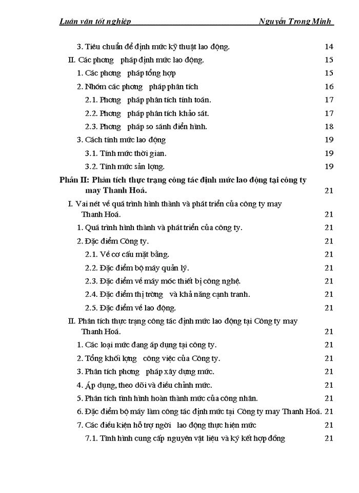 image for page Hoàn thiện công tác định mức kỹ thuật lao động tại Công ty may Thanh Hoá
