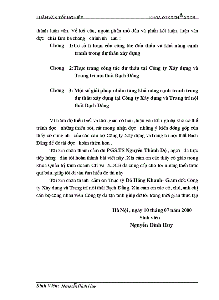 image for page Một số Giải pháp nhằm tăng khả năng cạnh tranh trong dự thầu Xây dựng ở Công ty Xây dựng vàTrang trí nội thất Bạch Đằng