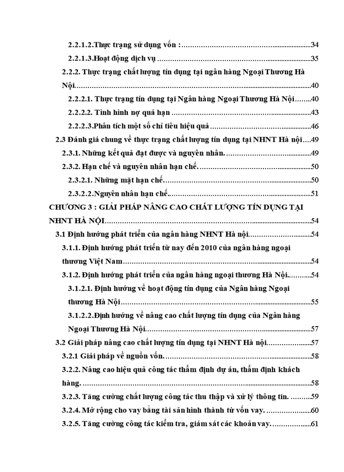 image for page Giải pháp nâng cao chất lượng tín dụng tại Ngân hàng Ngoại thương Hà Nội