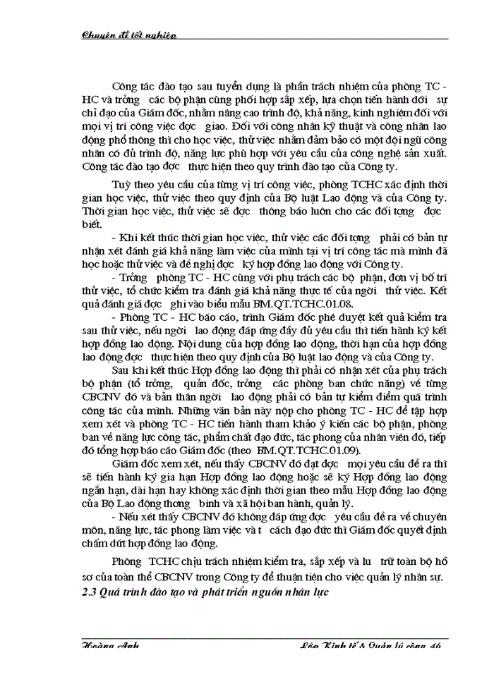 image for page Một số Giải pháp hoàn thiện công tác quản lý nguồn nhân lực theo tiêu chuẩn ISO 9001 2000 tại Công ty Cổ phần bê tông
