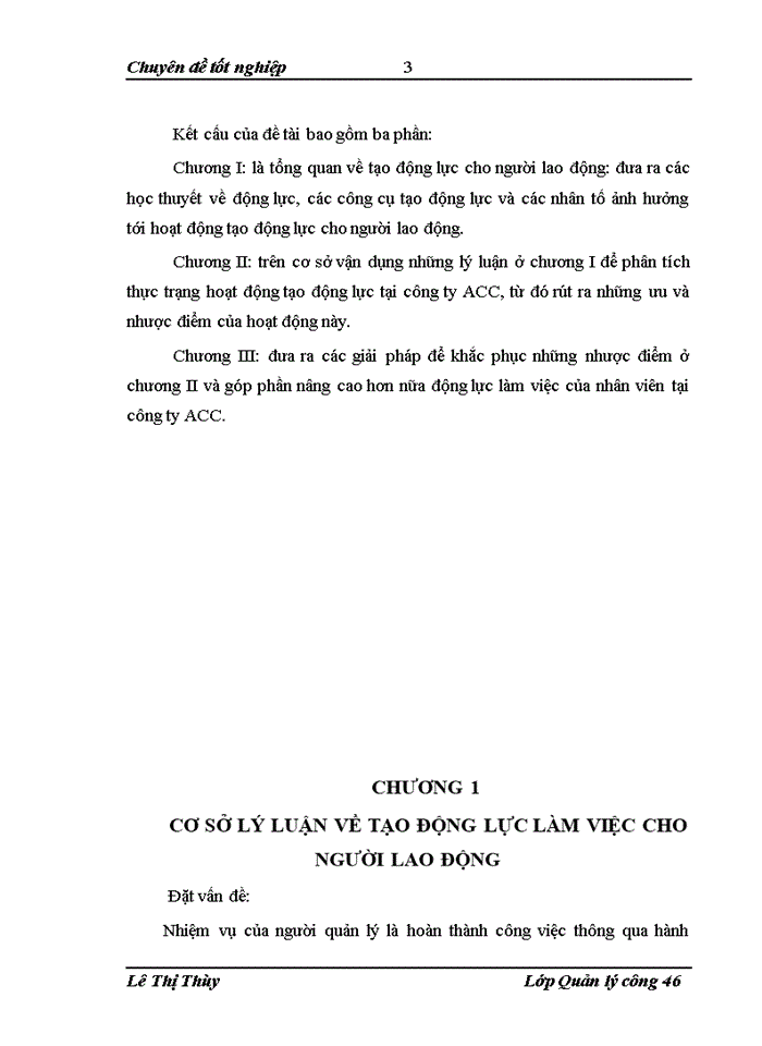 Một số Giải pháp nâng cao động lực làm việc cho người lao động tại Công ty Xây dựng công trình hàng không