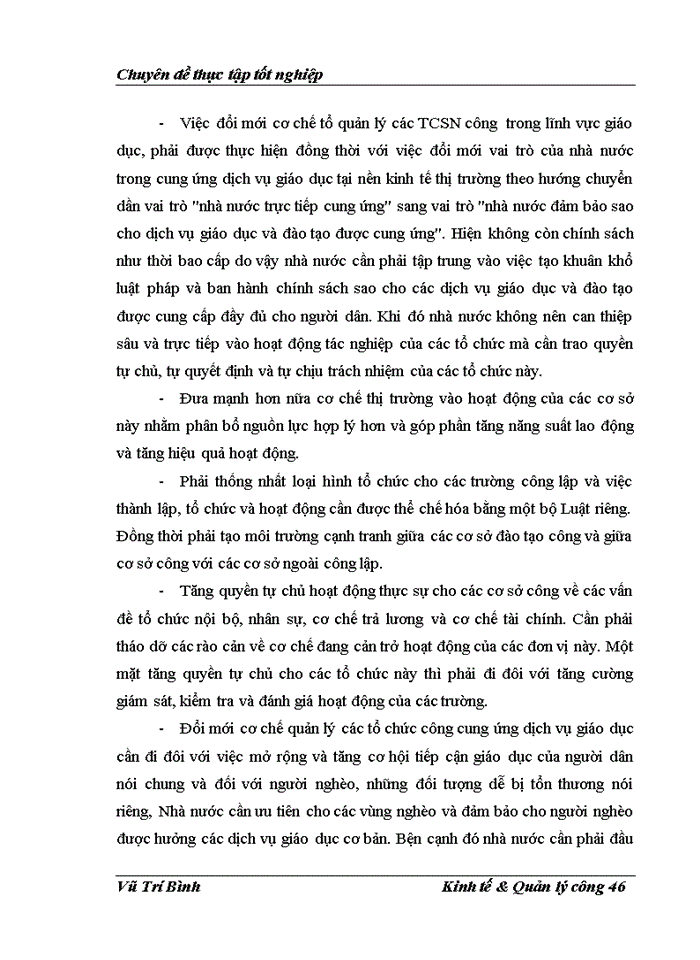 image for page Đổi mới cơ chế quản lý các tổ chức sự nghiệp công trong lĩnh vực giáo dục và đào tạo